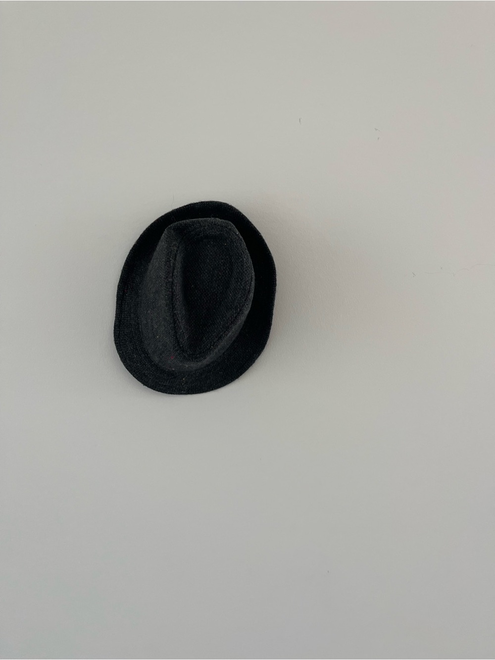 Classic Black Fedora Hat SMALL LIKE MINI